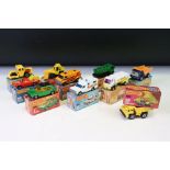 Ten boxed Matchbox 75 Series diecast models to include 68 Chevrolet Van, 63 Freeway Gas Tanker, 58