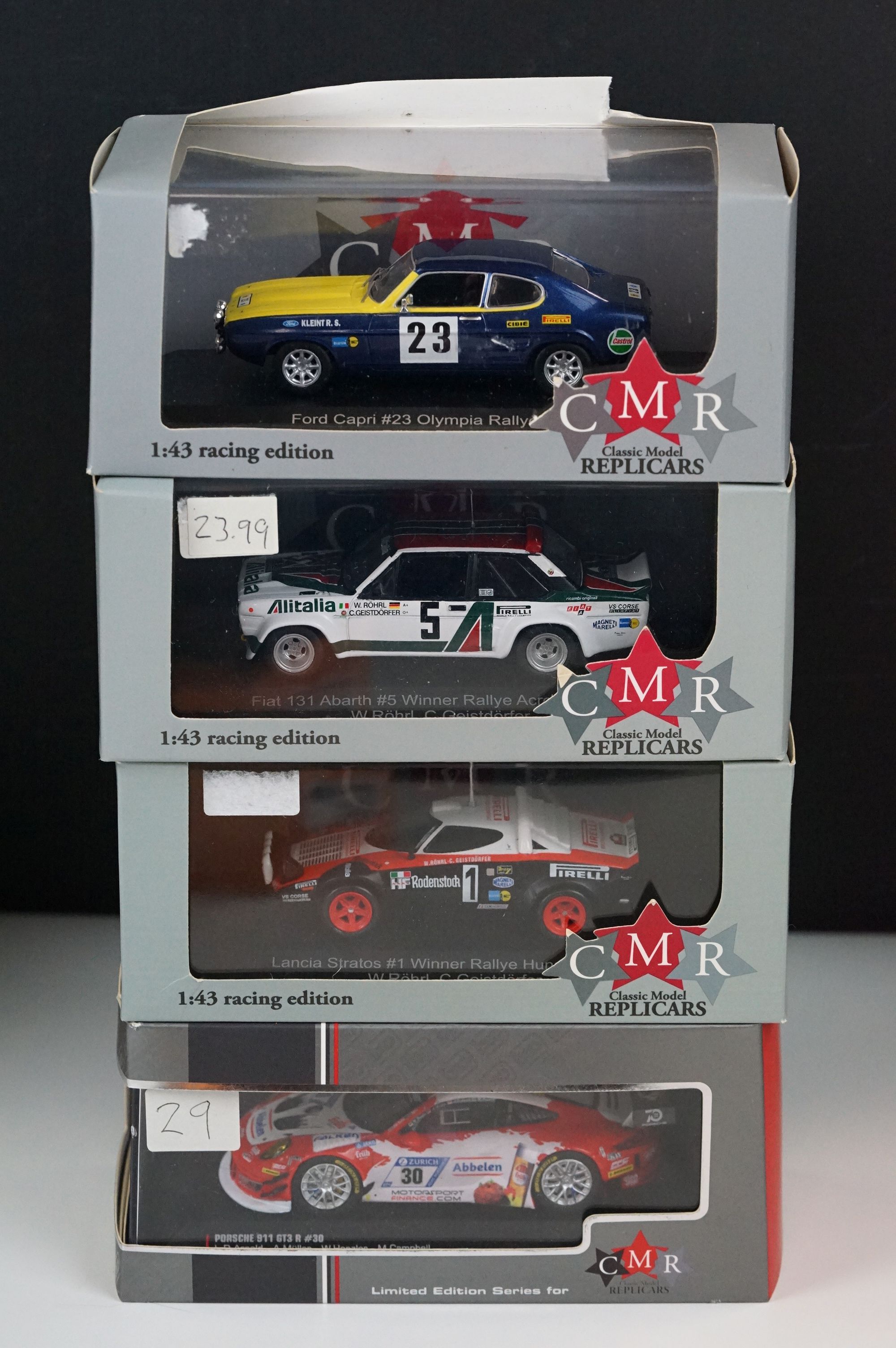 13 Boxed / cased diecast models, 1:43 scale or similar, mostly racing car examples, to include - Image 4 of 8