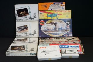 10 boxed model kits to include 4 x Precision Paper Engineered Aircraft (2 x Moth G-AAAH, Swift G-