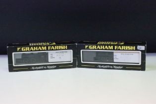 Two boxed/cased Graham Farish by Bachmann N gauge locomotives to include 372050 Fowler 4F BR Black