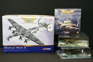 Three boxed / cased Corgi Aviation Archive Battle of Britain diecast models to include 47301,