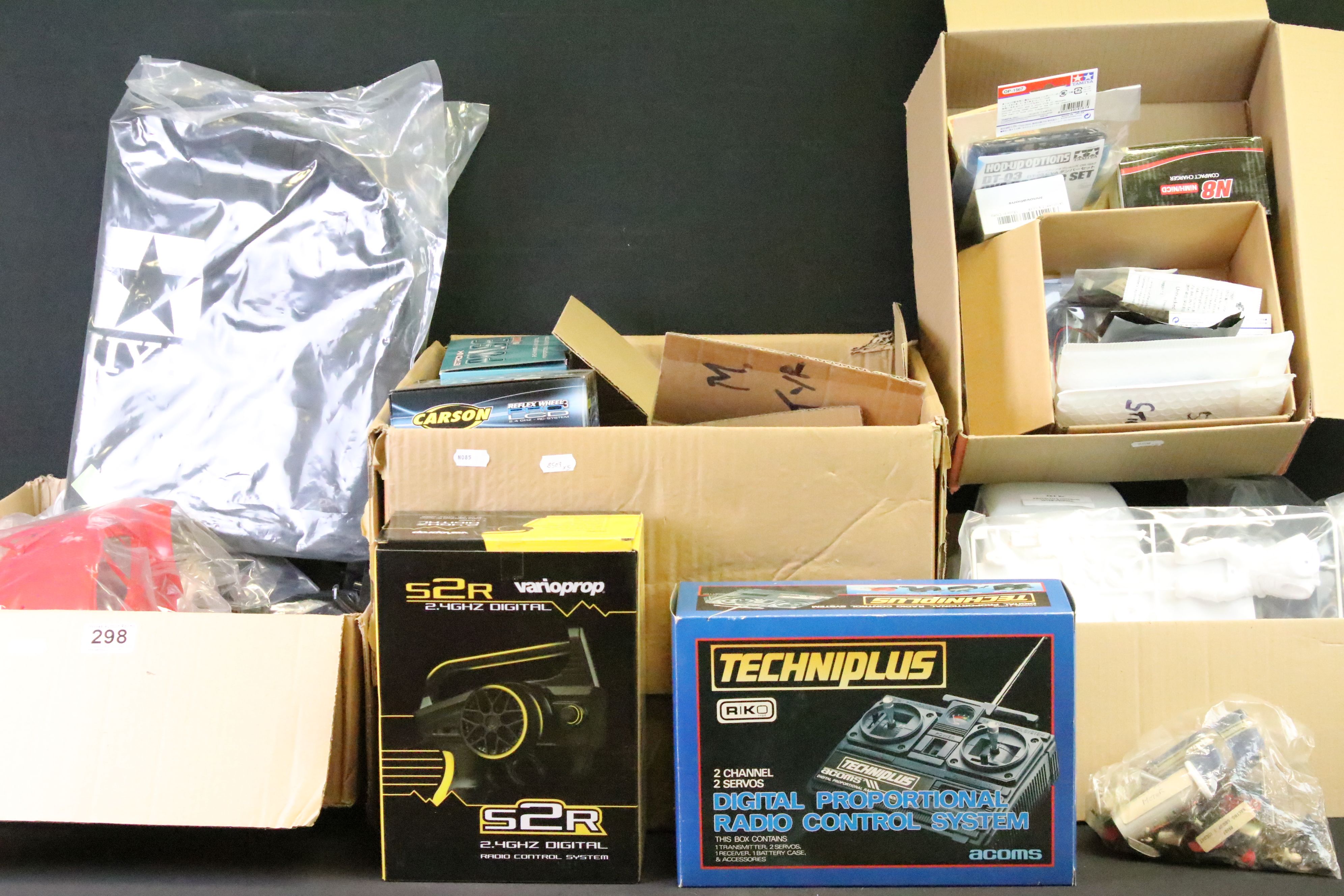 Radio Control - A large collection of R/C spare parts & accessories to include Tamiya