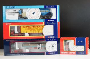 Four boxed 1/50 Corgi Limited Edition Collectables diecast haulage models to include CC12509