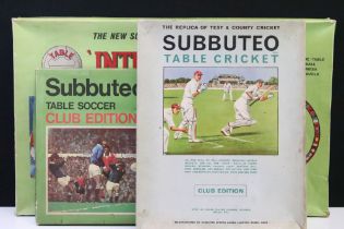 Subbuteo - Three boxed sets to include International Floodlighting, Club Edition and Cricket Club