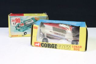 Two boxed Sci Fi diecast models to include Dinky 102 Joe 90 Joe's Car and Corgi 806 Lunar Bug,
