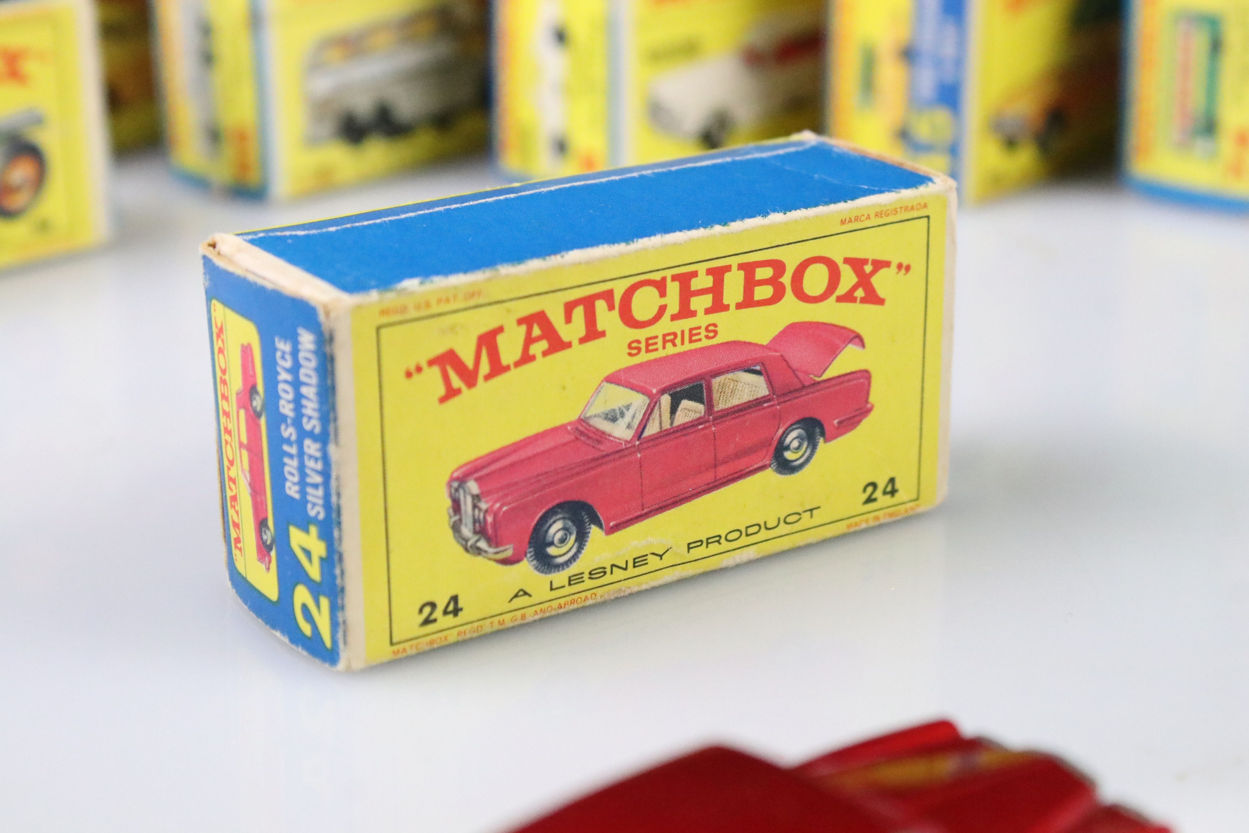 Nine boxed Matchbox 75 Series diecast models to include 18 Field Car, 19 Lotus Racing Car, 66 - Image 7 of 29