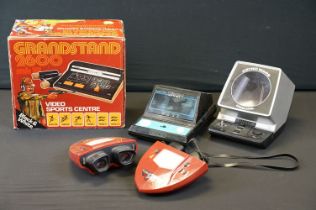Retro Gaming - Five retro electronic consoles / handheld games to include Grandstand 2600 MK III