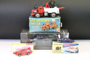 Collection of four boxed diecast models to include original Dinky 103 Spectrum Patrol Car in