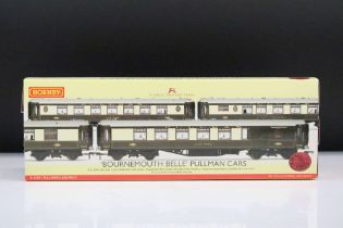 Boxed Hornby OO gauge R4169N Bournemouth Belle Pullman Cars Pack, complete