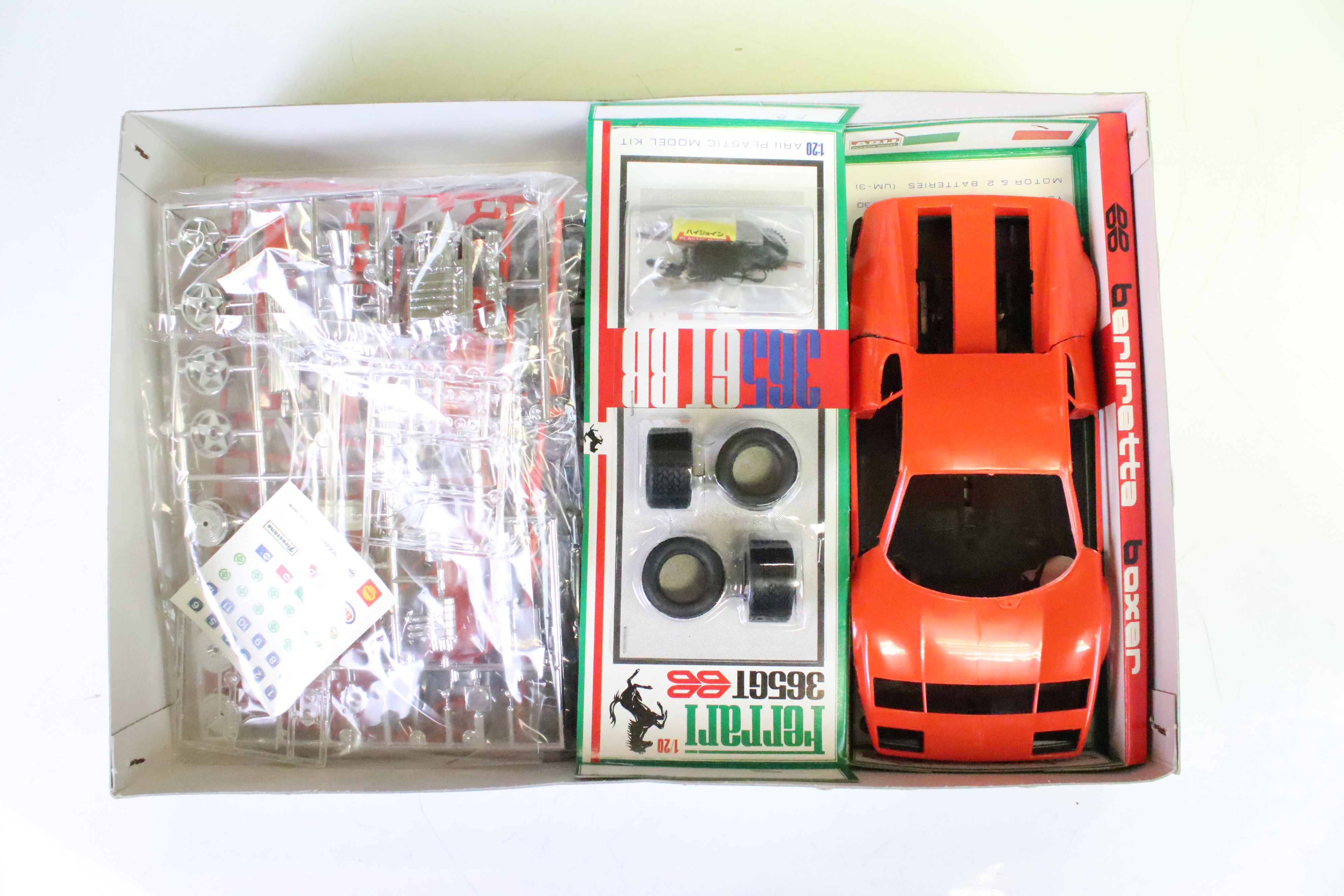 Four boxed ARII 1/20 plastic model car kits to include AR63A Countach Lamborghini LP500S, AR63B - Image 3 of 9