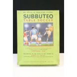 Subbuteo - Boxed Continental Club Edition set plus a group of Subbuteo ephemera and a boxed Corner