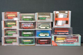 Collection of 15 boxed/ cased The Original Omnibus Company diecast models to include 97852, 40406,