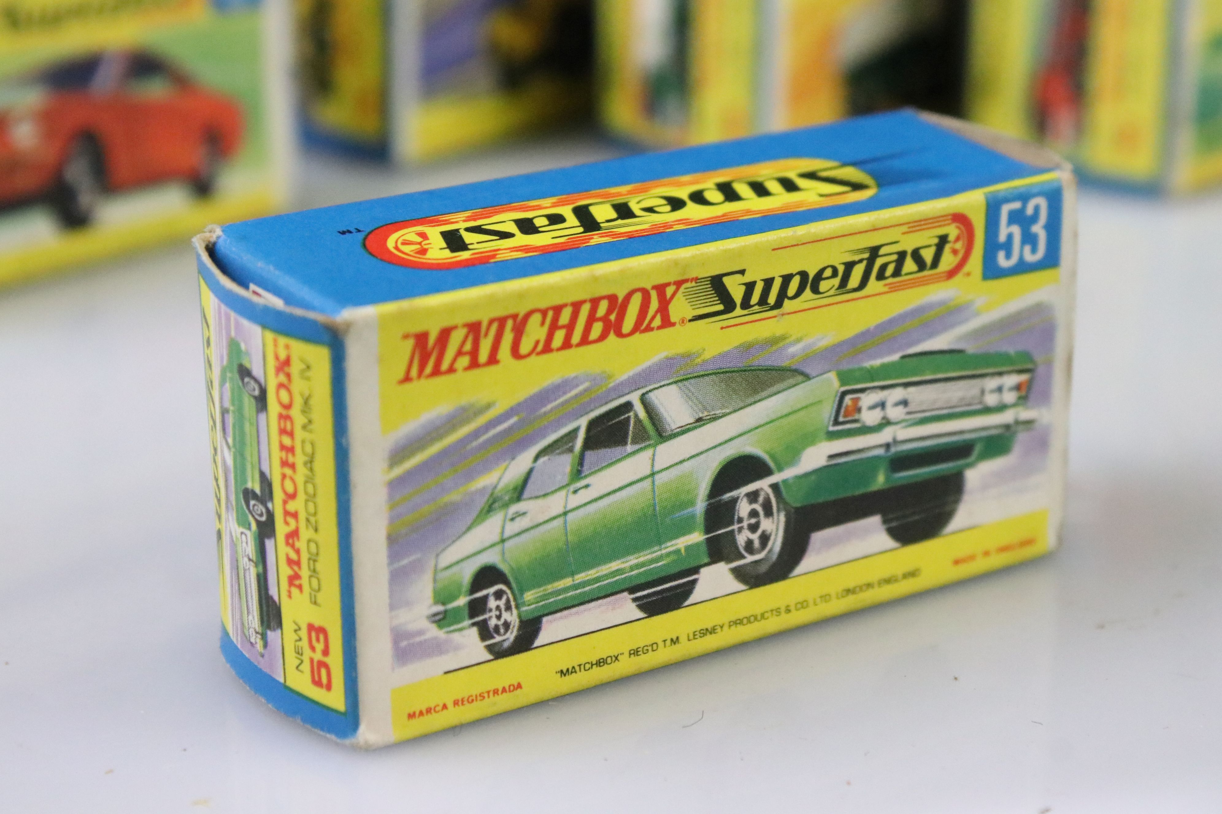17 Boxed Matchbox Superfast diecast models to include 41 Ford GT, 29 Racing Mini, 57 Landrover - Image 7 of 53