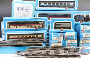 Collection of boxed Airfix OO gauge model railway to include 3 x locomotives (54100-6 A1A A1A