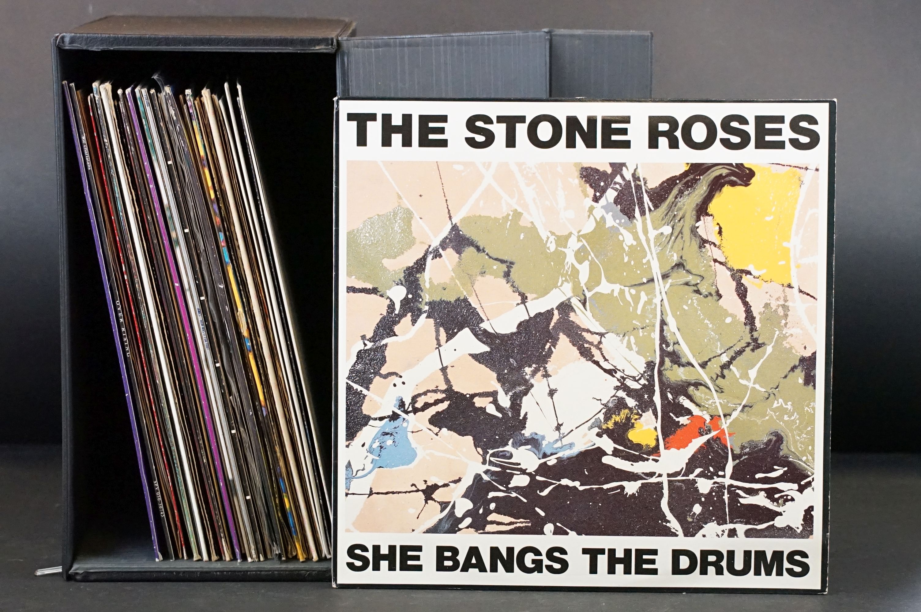 Vinyl - 41 12" singles to include The Stone Roses, Ride, The Charlatans, Echobelly, Shed 7, Velvet