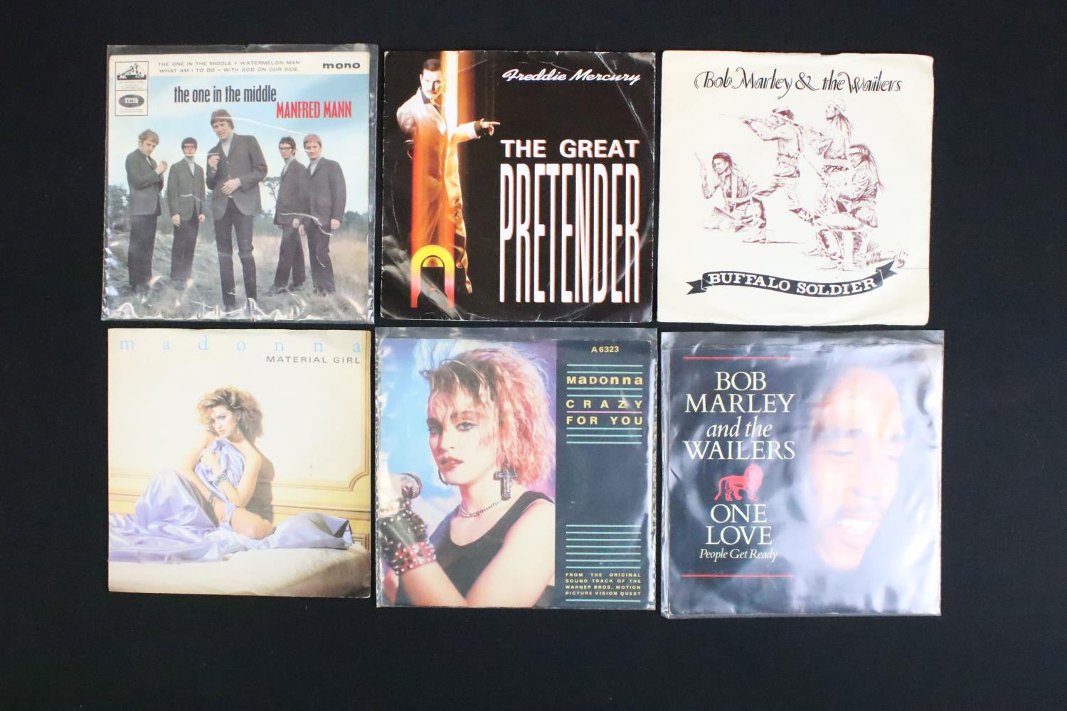 Vinyl - Approx 200 7" singles to include Madonna, The Mods (RCA), Jerry Lee Lewis, Bob Marley & - Image 4 of 7