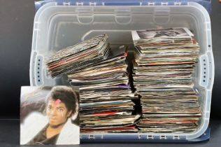 Vinyl - Over 200 Mainly 1970s and 1980s rock, pop & soul 7" singles to include Rolling Stones, Black