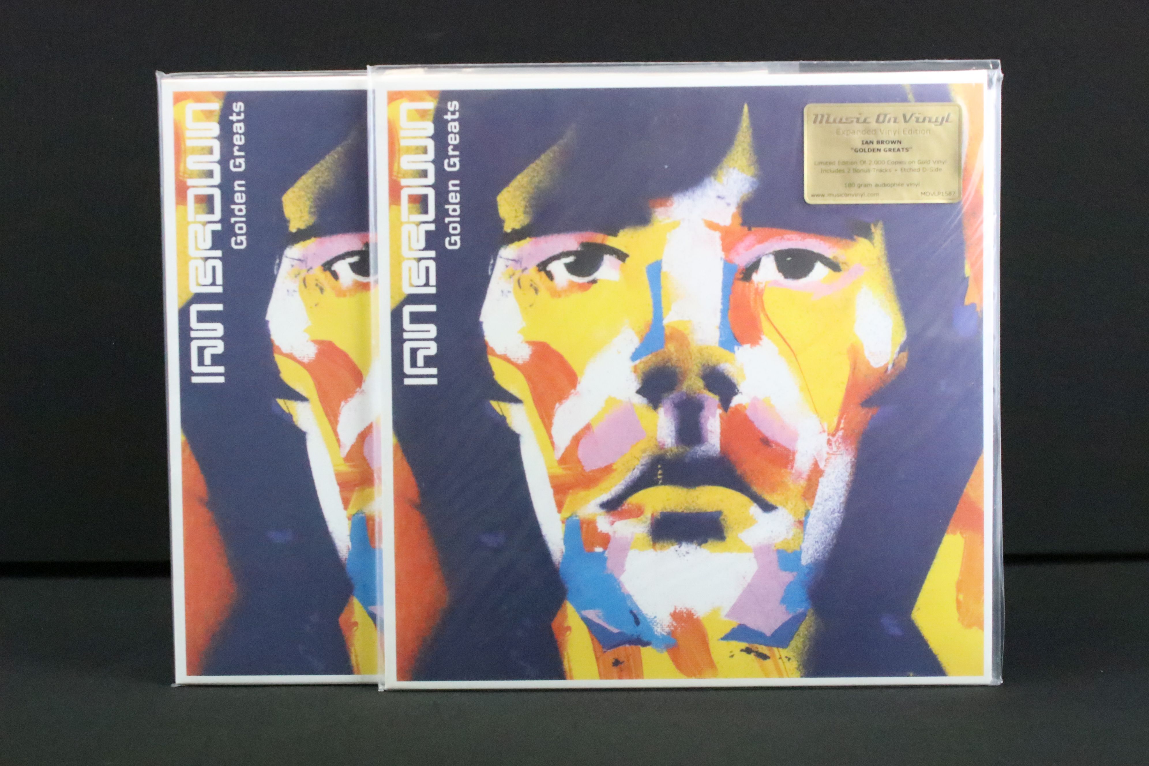 Vinyl - 2 copies of Ian Brown – Golden Greats, Both UK 2016 Double Gold Vinyl albums, Gold stamped