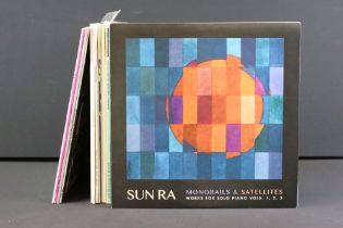Vinyl - 12 albums by Sun Ra, to include: Monorails & Satellites (Works For Solo Piano Vols. 1, 2, 3)