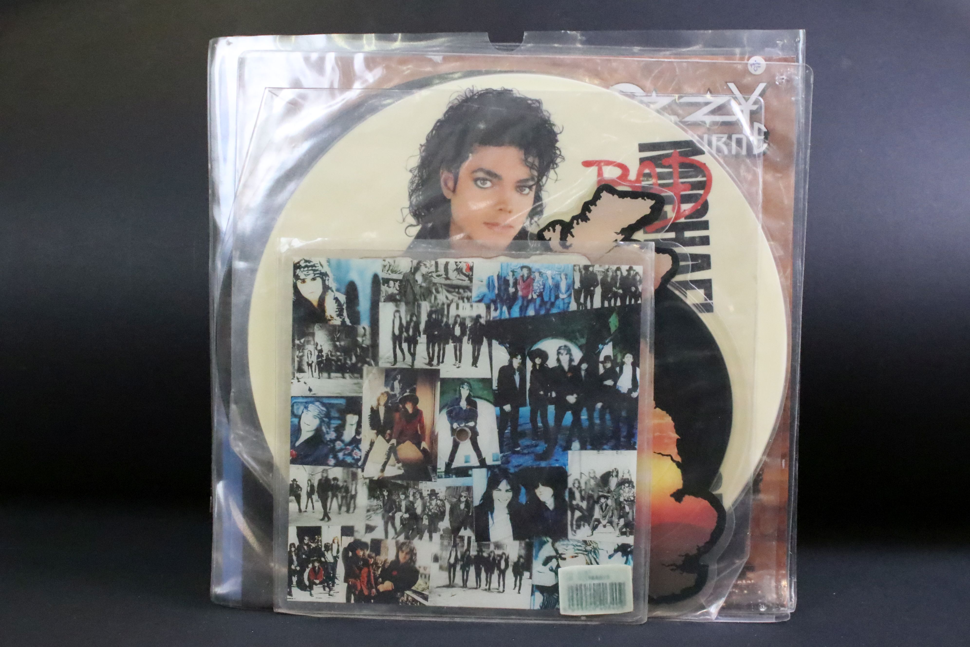 Vinyl - 10 Rock & Pop picture discs / shaped discs to include: Michael Jackson - Bad (Album - Image 2 of 8