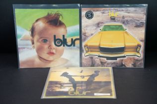 Vinyl - 3 Blur 7" singles to include Song 2 ltd edition purple vinyl (FOOD 93) Ex/Ex-, Girls &