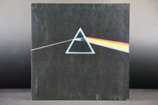 Vinyl - Pink Floyd Dark Side Of The Moon on Harvest SHVL 804. Solid blue triangle labels. No