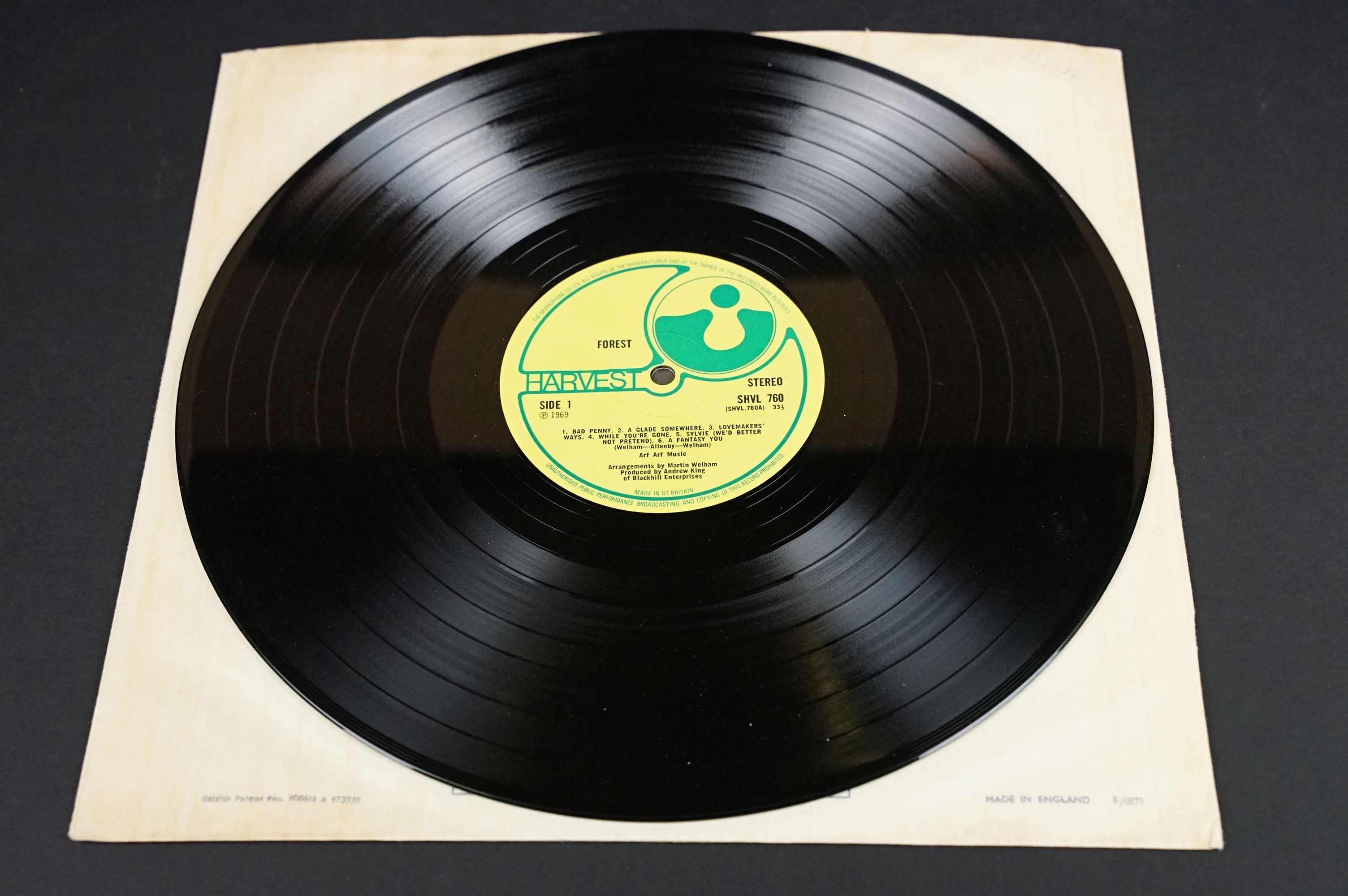 Vinyl - Forest self titled LP on Harvest Records SHVL 760. Original UK 1st pressing, no EMI on - Image 3 of 7
