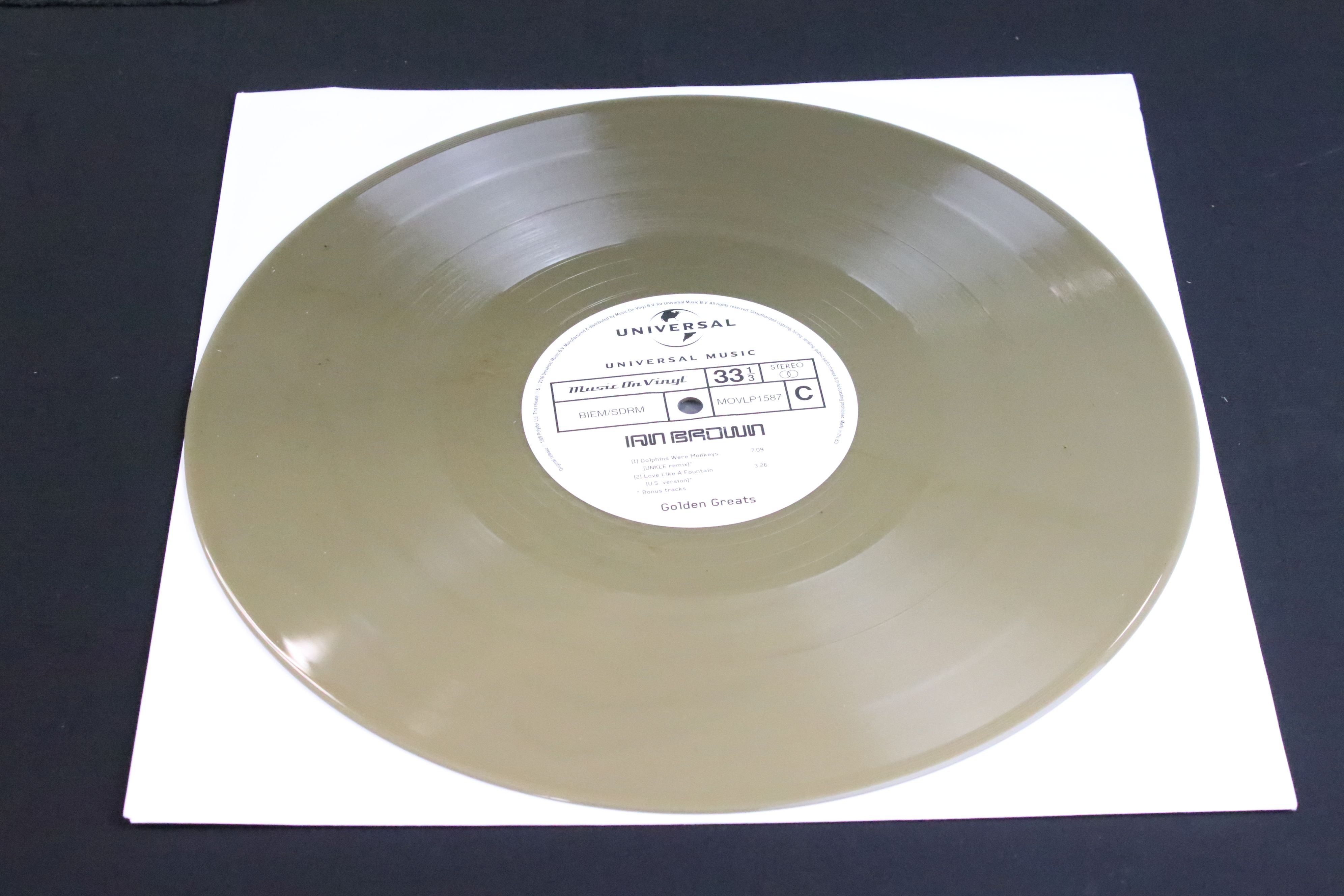 Vinyl - 2 copies of Ian Brown – Golden Greats, Both UK 2016 Double Gold Vinyl albums, Gold stamped - Image 9 of 12