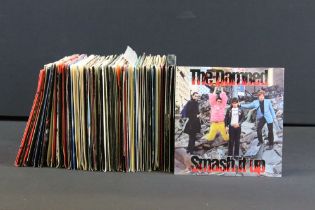 Vinyl - Approx 100 Punk, New Wave, Rock and Pop 7" singles to include The Damned x 2, Sex Pistols,