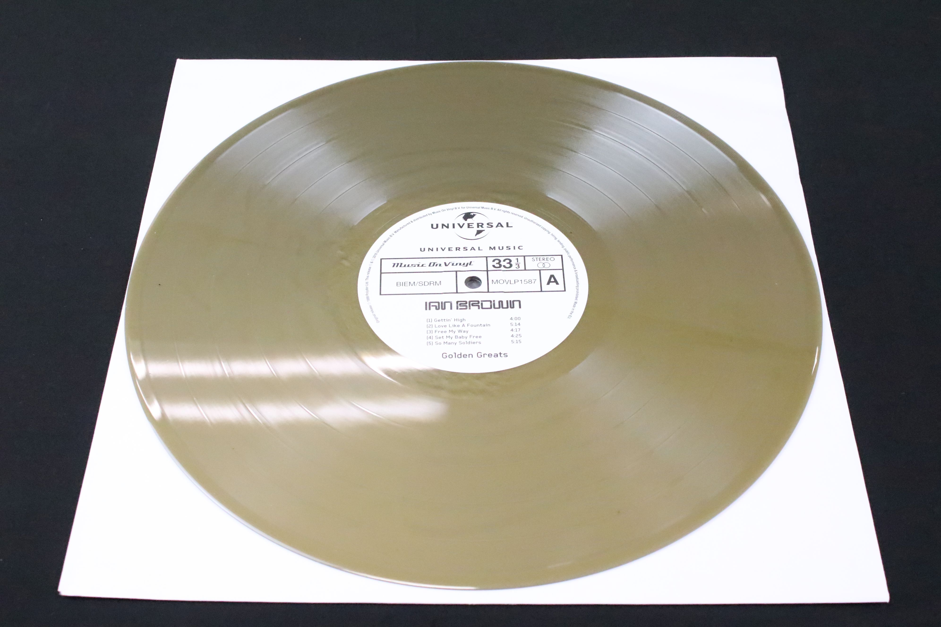Vinyl - 2 copies of Ian Brown – Golden Greats, Both UK 2016 Double Gold Vinyl albums, Gold stamped - Image 5 of 12