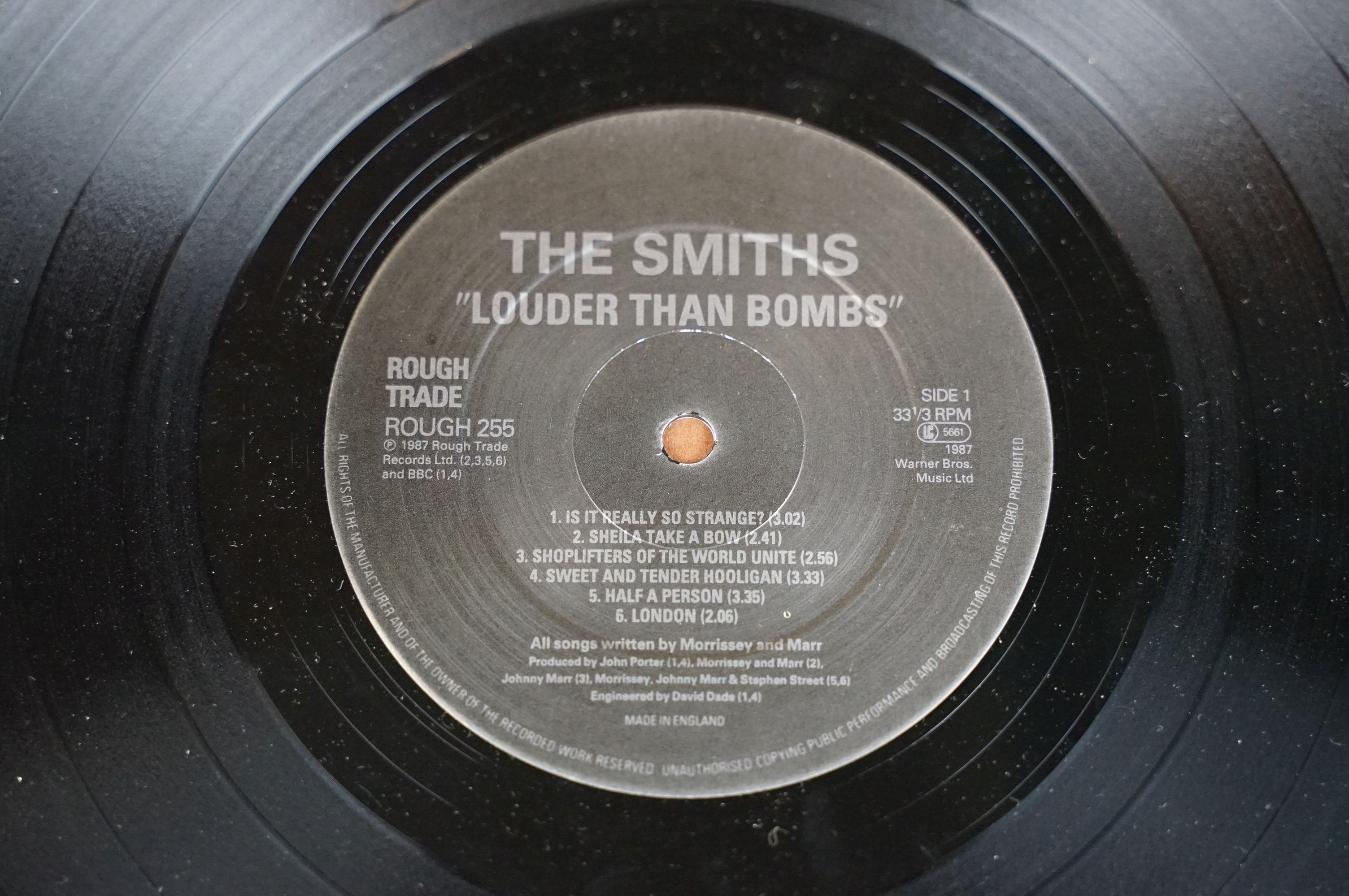 Vinyl - 3 The Smiths / Morrissey LPs to include Rank (Rough 126), Louder Than Bombs (Rough 255), - Image 11 of 17
