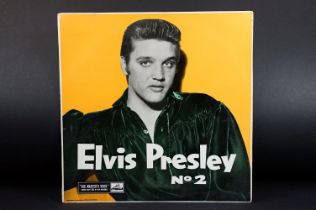 Vinyl - Elvis Presley No 2. Original UK 1957 pressing, Gold lettering, HMV logo at lower centre of