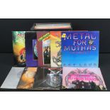 Vinyl - 26 albums and one box set Mainly Heavy Metal / Rock compilations to include: Hell Comes To