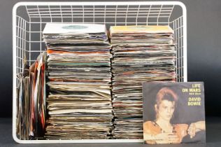 Vinyl - Approx 300 mainly 70s and 80s rock, pop, soul etc 7" singles to include David Bowie x 16,