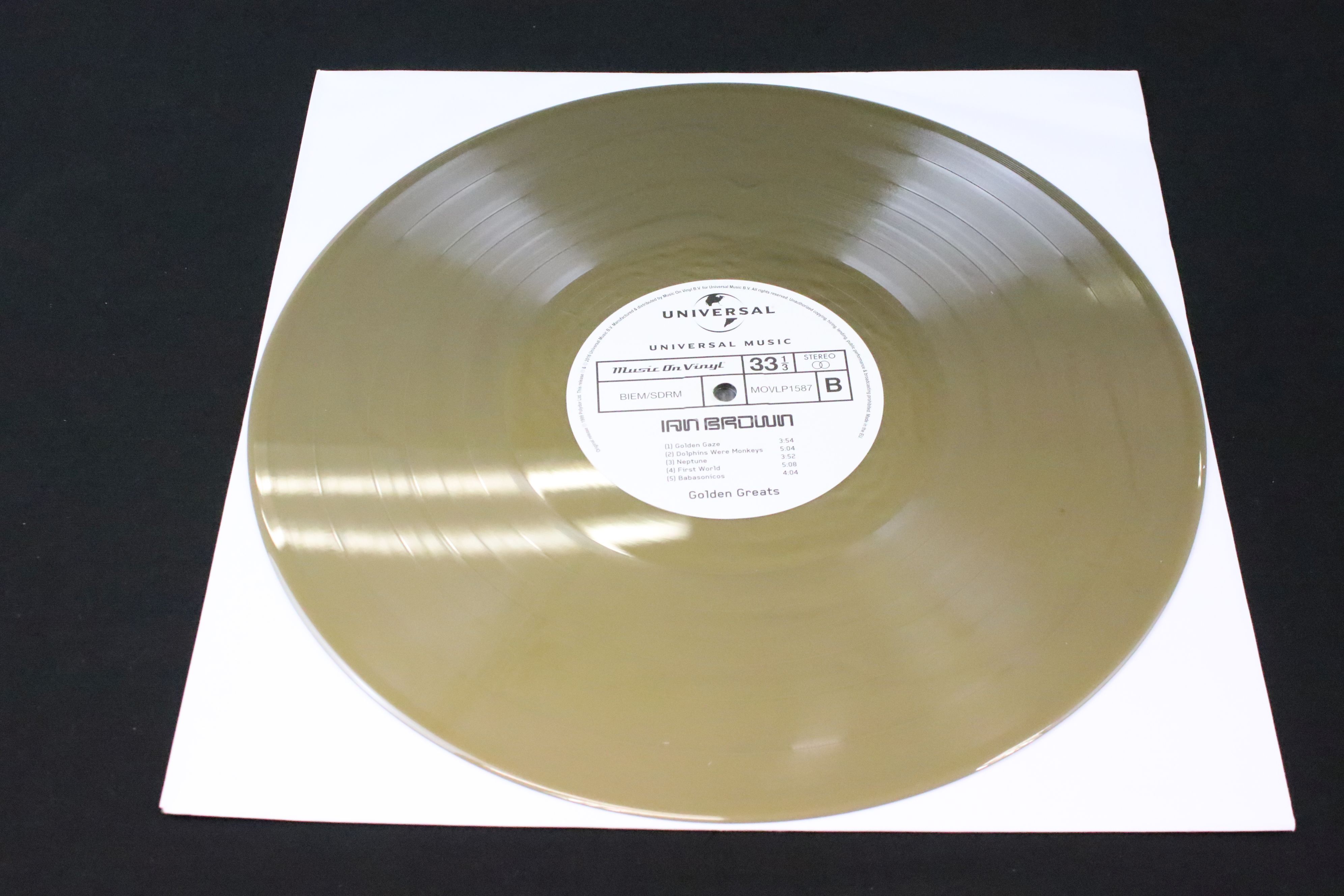 Vinyl - 2 copies of Ian Brown – Golden Greats, Both UK 2016 Double Gold Vinyl albums, Gold stamped - Image 7 of 12