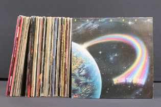Vinyl - Approx 60 mainly Rock & Pop LPs to include Rainbow, The Eagles, David Bowie, Blondie,