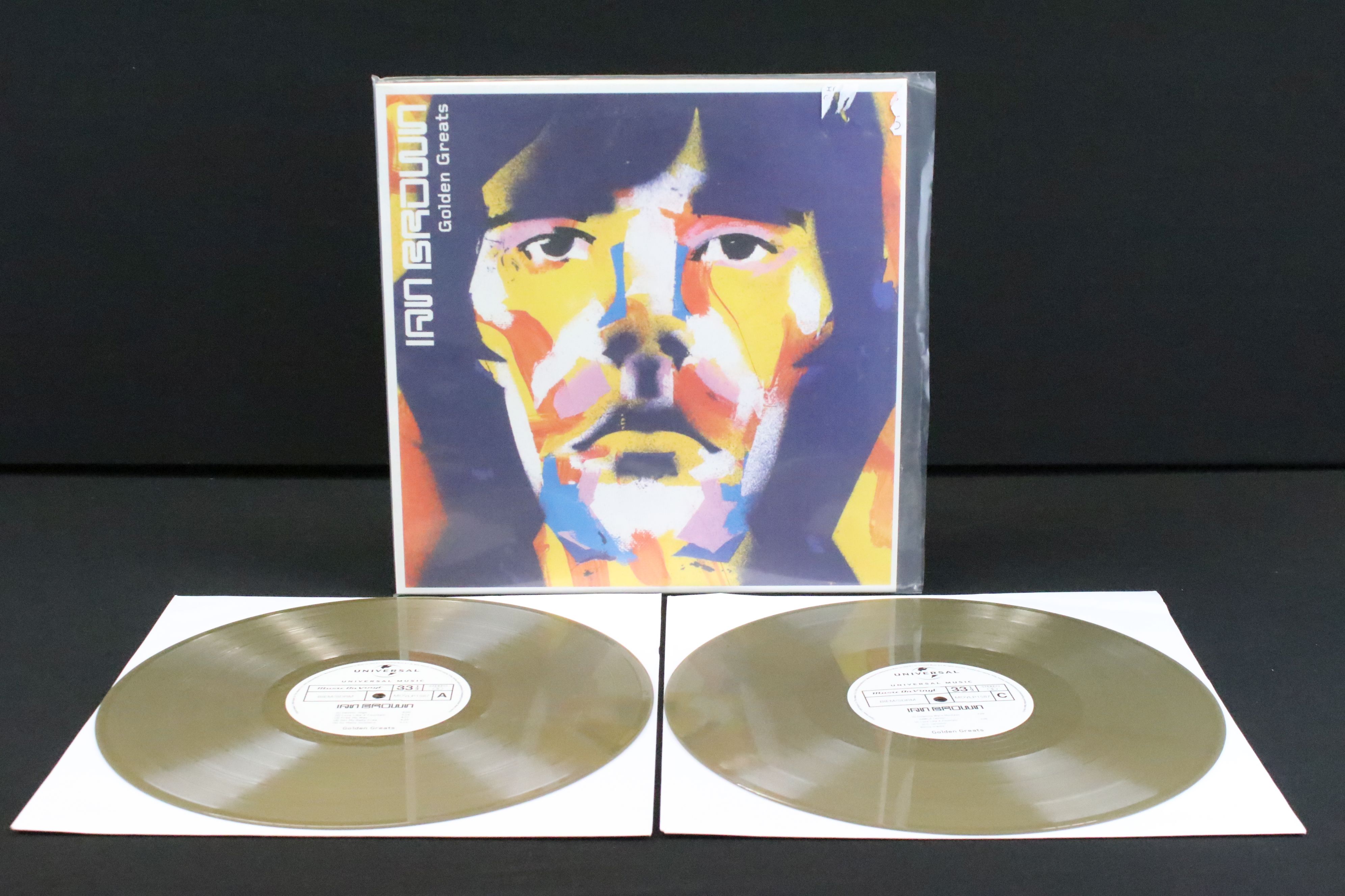 Vinyl - 2 copies of Ian Brown – Golden Greats, Both UK 2016 Double Gold Vinyl albums, Gold stamped - Image 4 of 12
