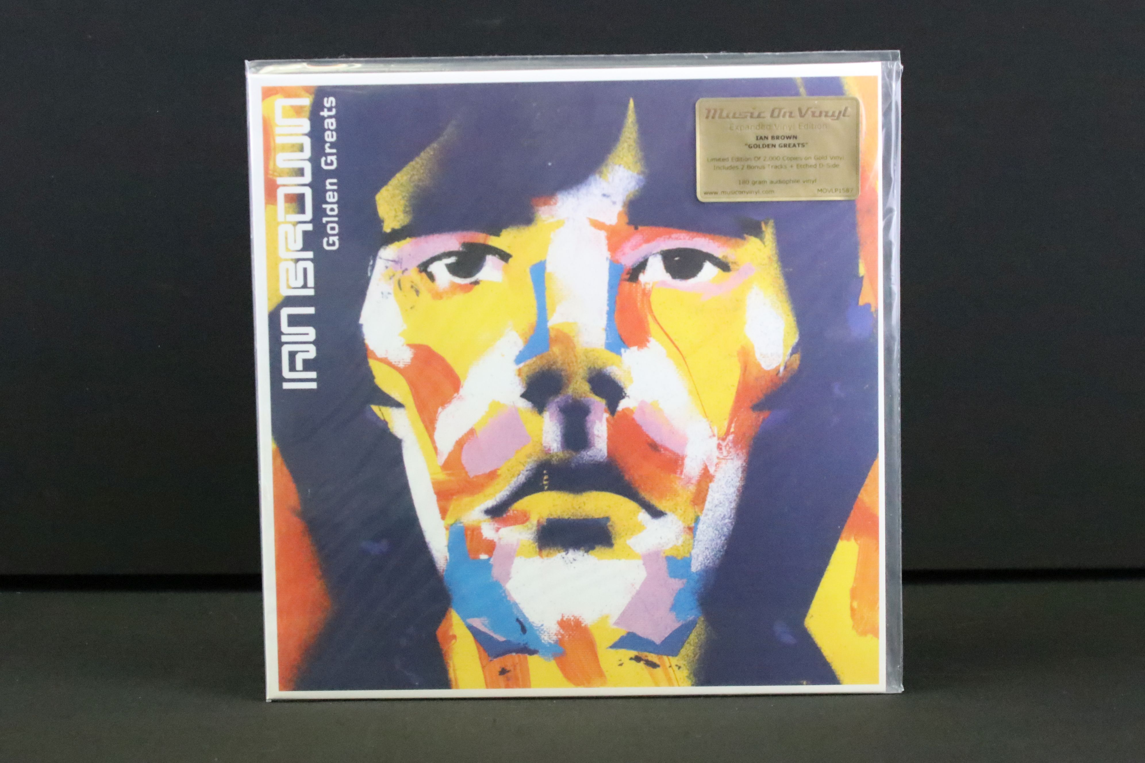 Vinyl - 2 copies of Ian Brown – Golden Greats, Both UK 2016 Double Gold Vinyl albums, Gold stamped - Image 2 of 12