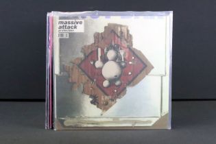 Vinyl - 3 albums and Two 12” singles by Massive Attack, to include: Protection (UK 2016, Wild