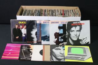 Vinyl - Over 150 1970’s and 1980’s Rock and Pop 7” singles to include: David Bowie x 9, Kraftwerk,
