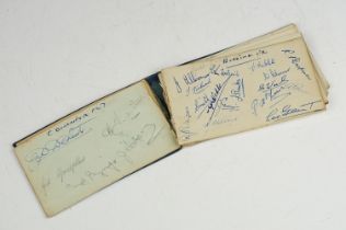 A collection of Football autographs contained within an album to include Portsmouth, Reading,