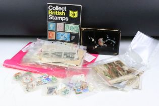 Small collection of postcards, stamps, first day covers and greetings cards, to include an early