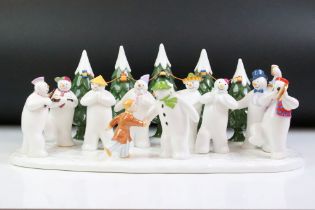 Coalport characters limited edition the Snowman 'The Snowmen Party' limited edition figurine