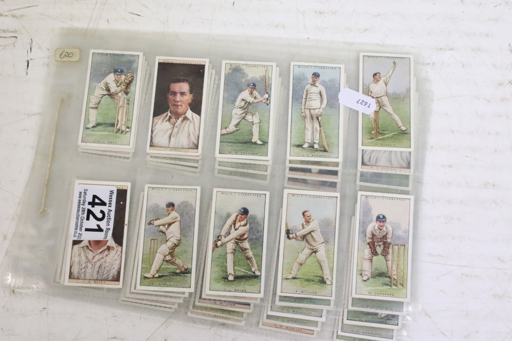 A full set of Wills cricketers second series of 50 cigarette cards, together with Players 1934 - Image 6 of 9