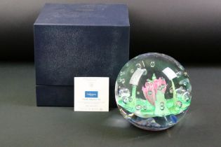 Caithness Scottish glass double magnum '98 large paperweight designed by Franco Toffolo. Limited
