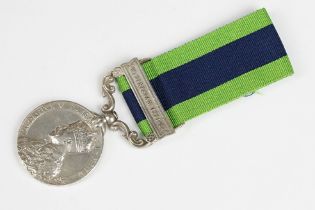 A British Full Size King George V India General Service Medal with 1921-24 Waziristan Clasp, named