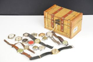 Collection of Men's Watches including Buler Services Sherwood, Mudu, etc