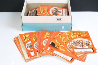 Collection of 1950's Swindon Speedway programmes, together with a small quantity of Swindon Town