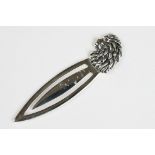 Silver Bookmark with Lion finial