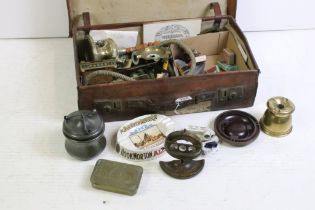 Assorted collection of smoking related ephemera to include pipes (one with amber cheroot) and pipe